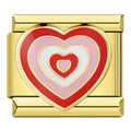 Red Love Heart - Gold
