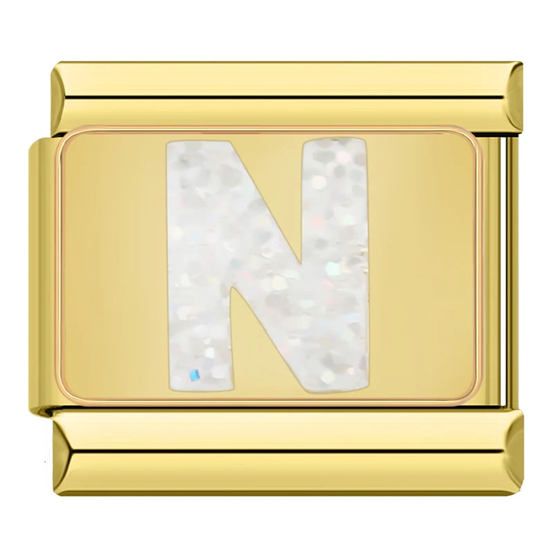 Letter N - Gold