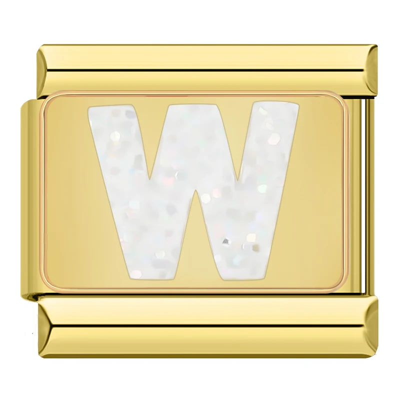 Letter W - Gold